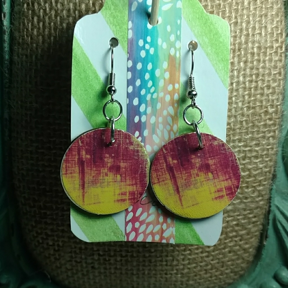 Grunge Pattern Earrings